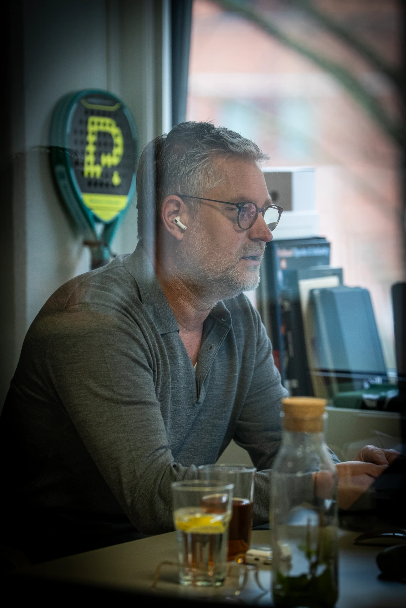 David Dwinger portrait by a window